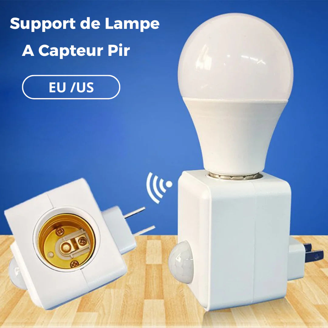 حامل مصباح بحساس حركة