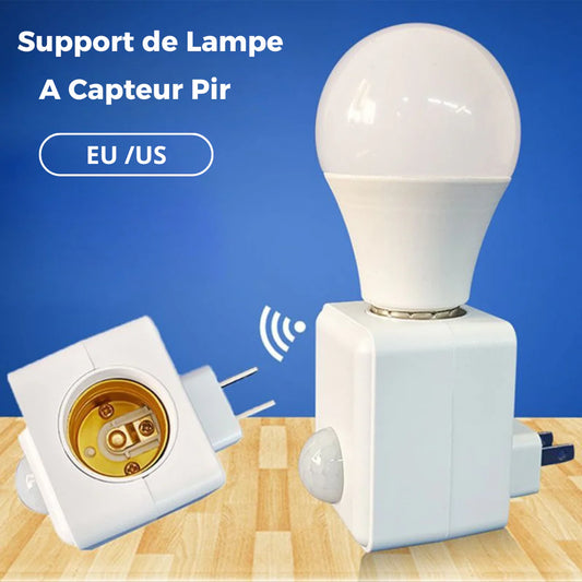 حامل مصباح بحساس حركة