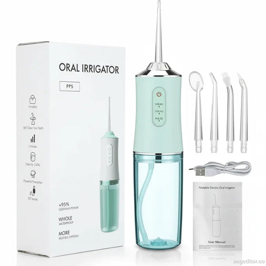 جهاز تنظيف الأسنان بالماء اللاسلكي