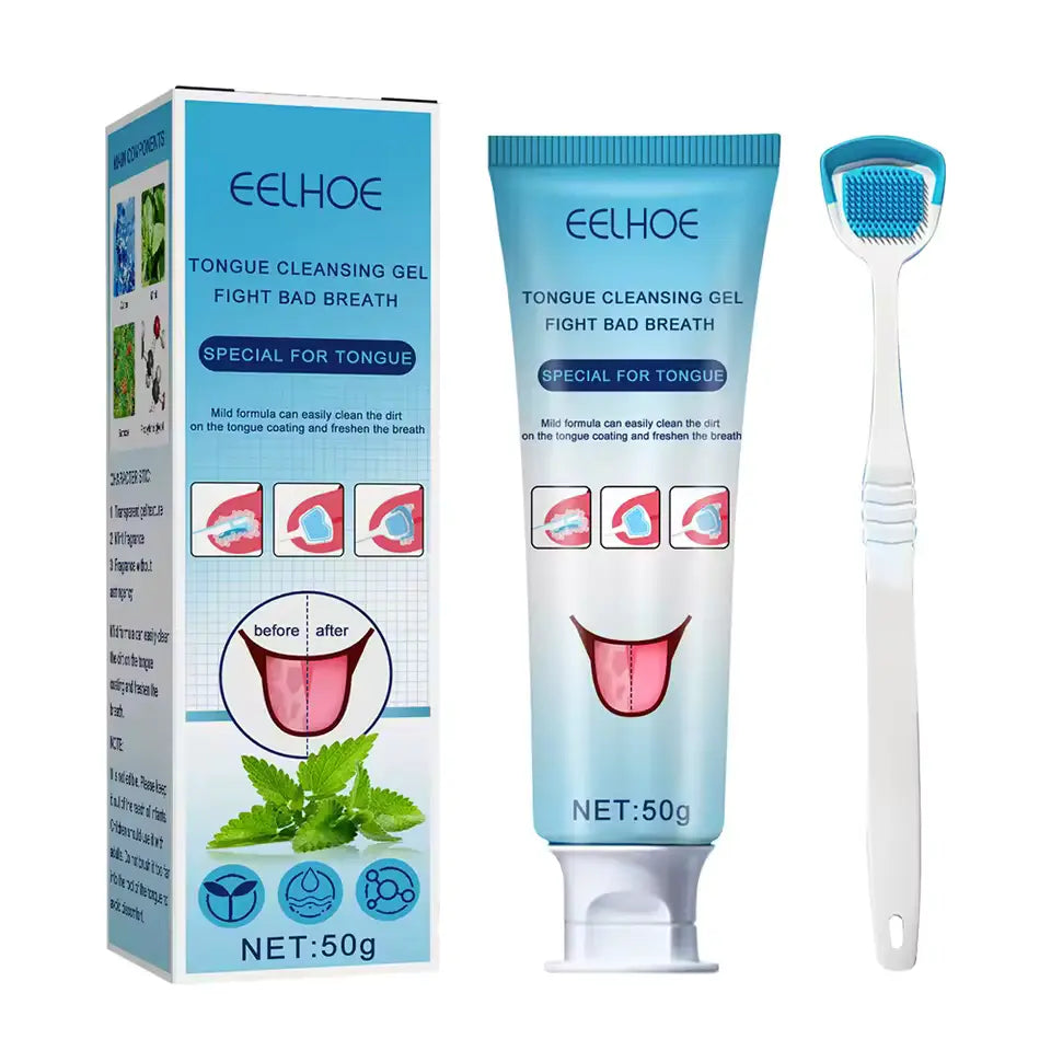 🦷 مجموعة تنظيف اللسان – نفس منعش وصحة فم مثالية!